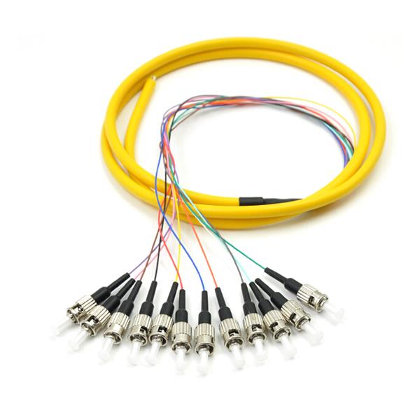 12CoreST/UPC Singlemode-Glasfaser-Pigtails mit Außenmantel