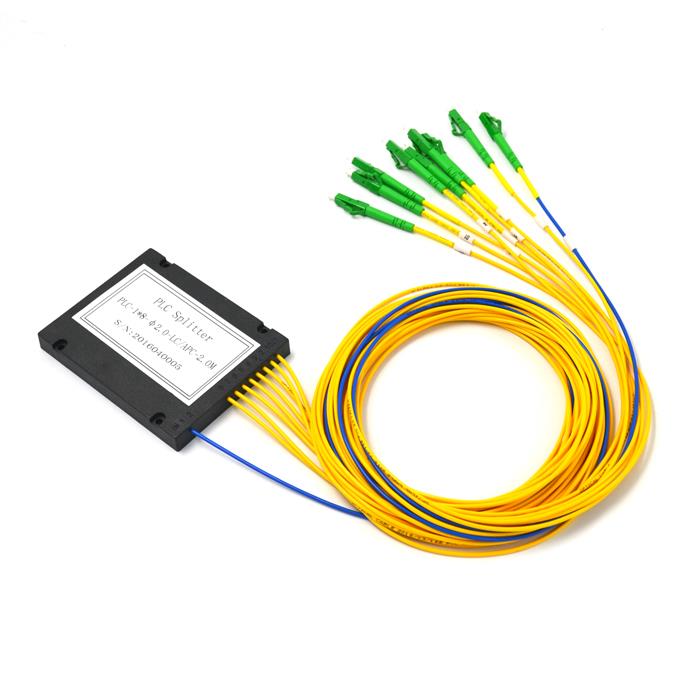 1x8 Fiber Optic PLC Splitter ABS Module With SC/APC Connector