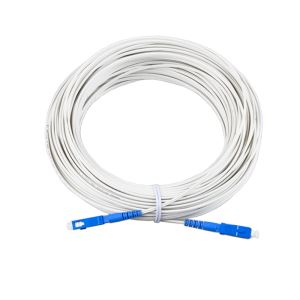 SC/UPC Singlemode Simplex LSZH FTTH weißes Drop-Patchkabel