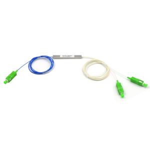 1x2 blockloser Mini 0. 9mm Glasfasersplitter