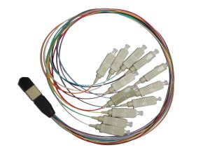12f MTP/MPO-SC Multimode 0,9 mm Fan-out-Patch-Kabel