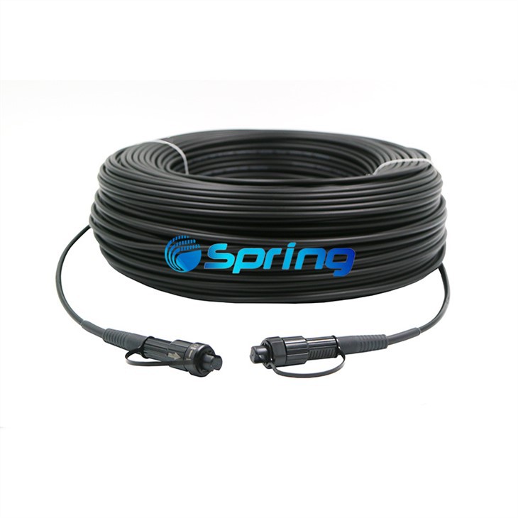 FTTA Pre-assembled IP67 Fiber Optic Cable FO Drop External Bayonet Type SC/APC
