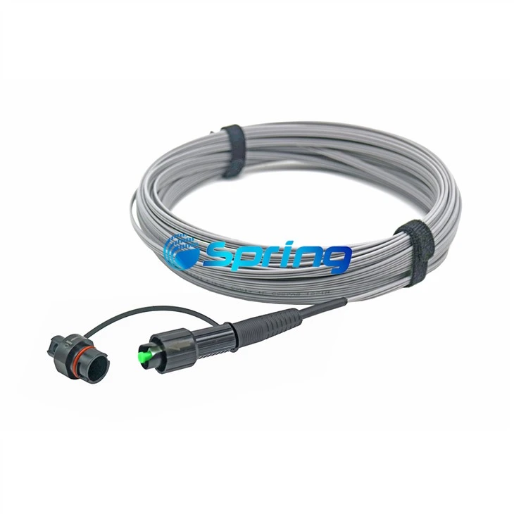 IP67 Pre-connectorized Drop Cable With Harden Connector SC/APC Outdoor Cable Assembly