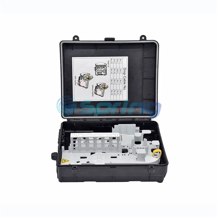 16core Fiber Splice Distribution NAP Box Aerial Mounted With PLC Splitters