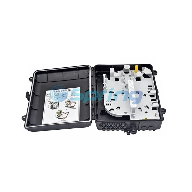 16core Fiber Splice Distribution NAP Box Aerial Mounted With PLC Splitters
